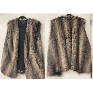 Faux Fur Vest- Zara